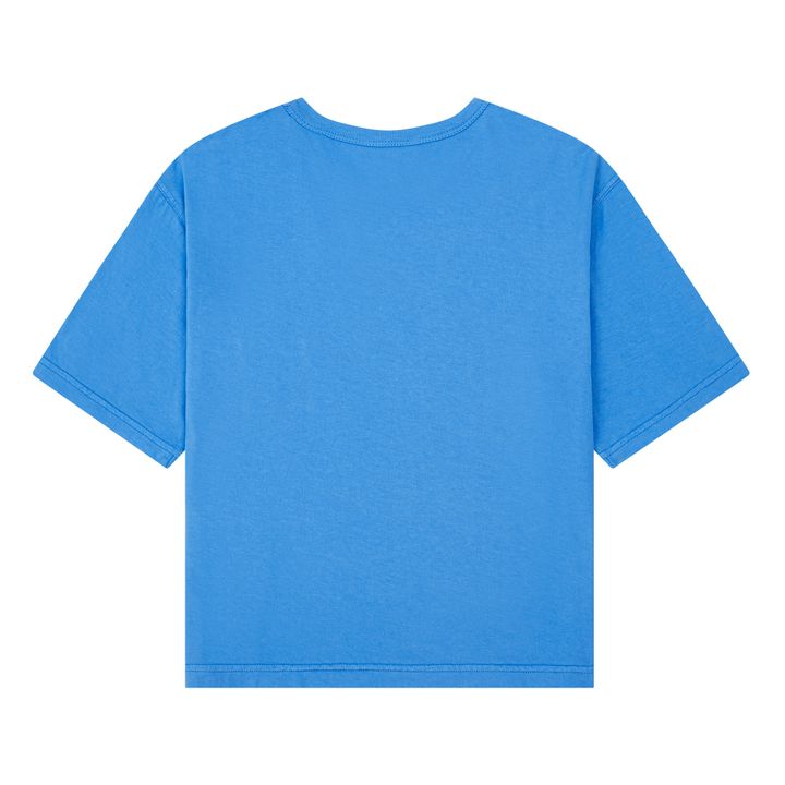 Boy's Oversize Organic Cotton T-shirt | Blu acqua- Immagine del prodotto n°2