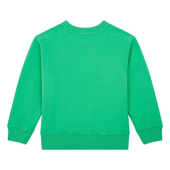 Boy's Organic Fleece Crewneck Sweatshirt | Verde- Immagine del prodotto n°2