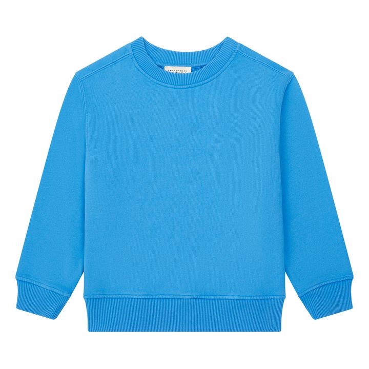Boy's Organic Fleece Crewneck Sweatshirt | Blu acqua- Immagine del prodotto n°0