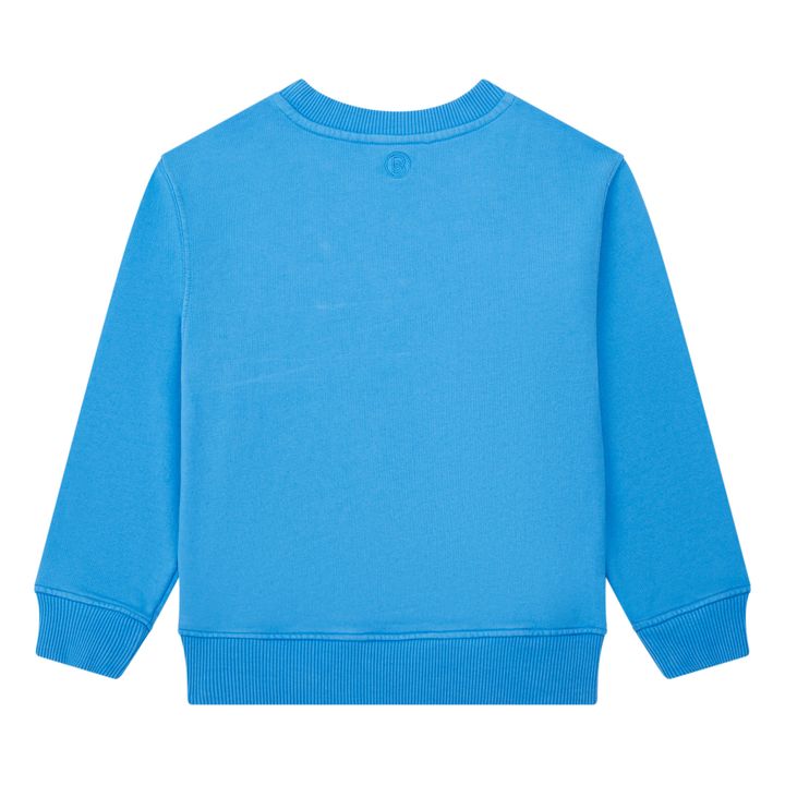 Boy's Organic Fleece Crewneck Sweatshirt | Blu acqua- Immagine del prodotto n°2