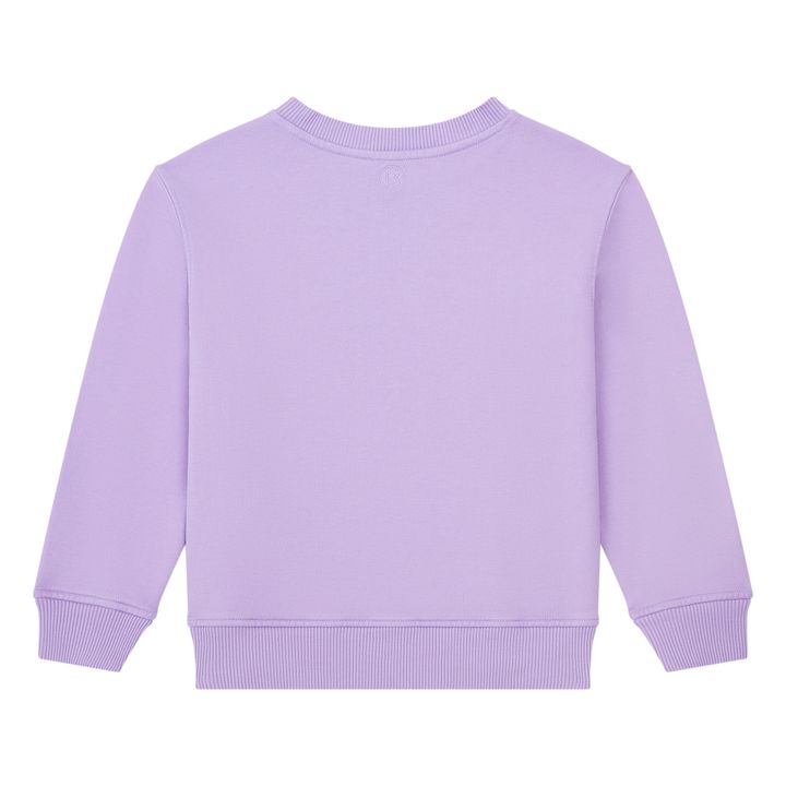 Boy's Organic Fleece Crewneck Sweatshirt | Lavanda- Immagine del prodotto n°2