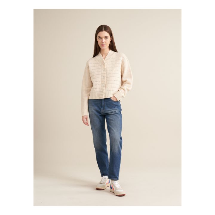 Chaqueta Gyel de lana merina superfina - Colección Mujer | Marfil- Imagen del producto n°0
