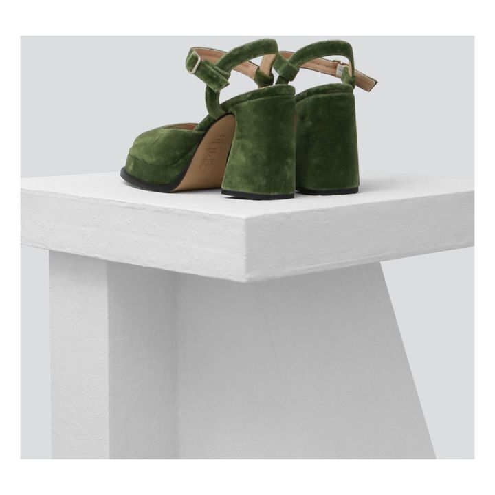 Garcia Sandalen Velours | Khaki- Produktbild Nr. 5