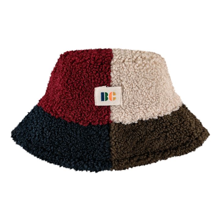 Cappello di pelliccia colorblock | Ecru- Immagine del prodotto n°0