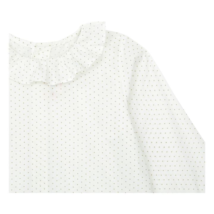 Blouse à Pois Ganiti | Ecru- Image produit n°1