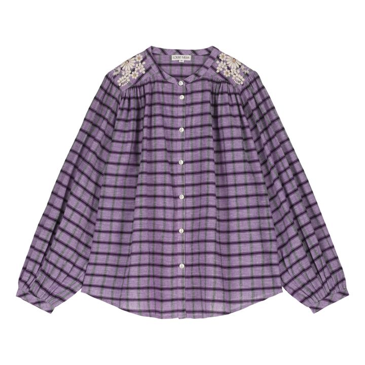Camicetta a Quadri Jeanne - Collezione Donna | Viola- Immagine del prodotto n°0