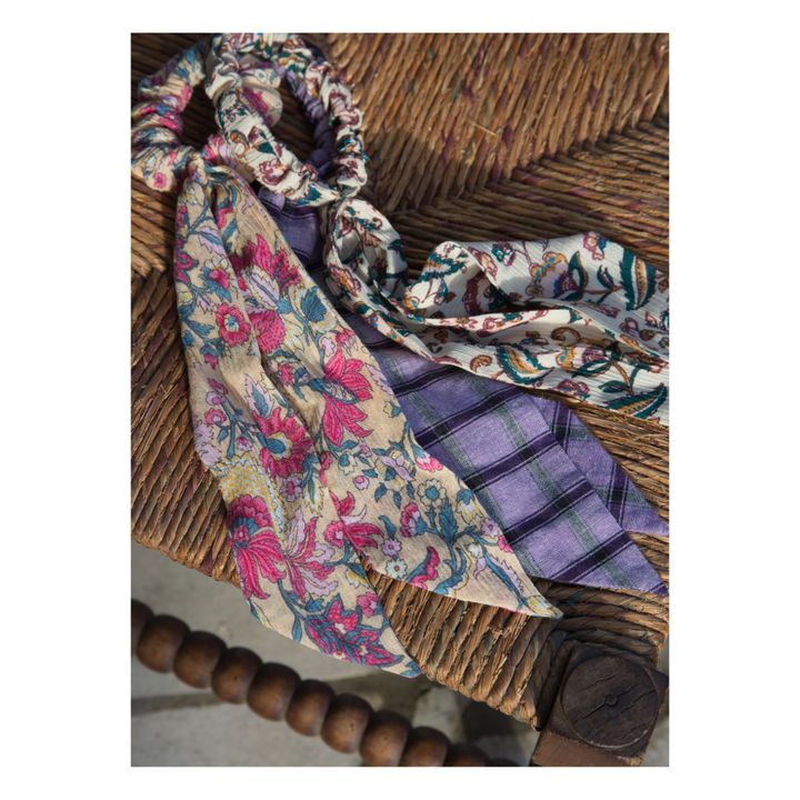 Scrunchie Foulard Akimmi - Collezione Donna | Ecru- Immagine del prodotto n°2