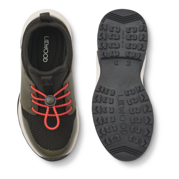 Jaden Recycled Material Lace-Up Sneakers | Khaki- Product image n°6