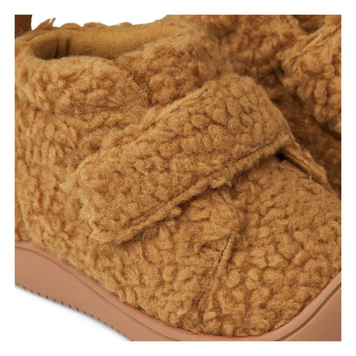 Chaussures Scratchs Matière Recyclée Façon Fourrure Marcus | Caramel- Image produit n°4
