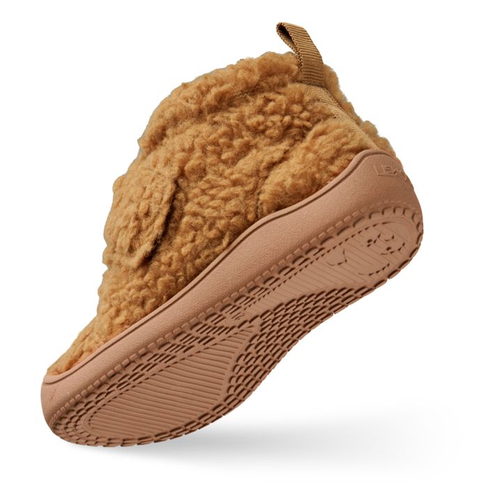Chaussures Scratchs Matière Recyclée Façon Fourrure Marcus | Caramel- Image produit n°5
