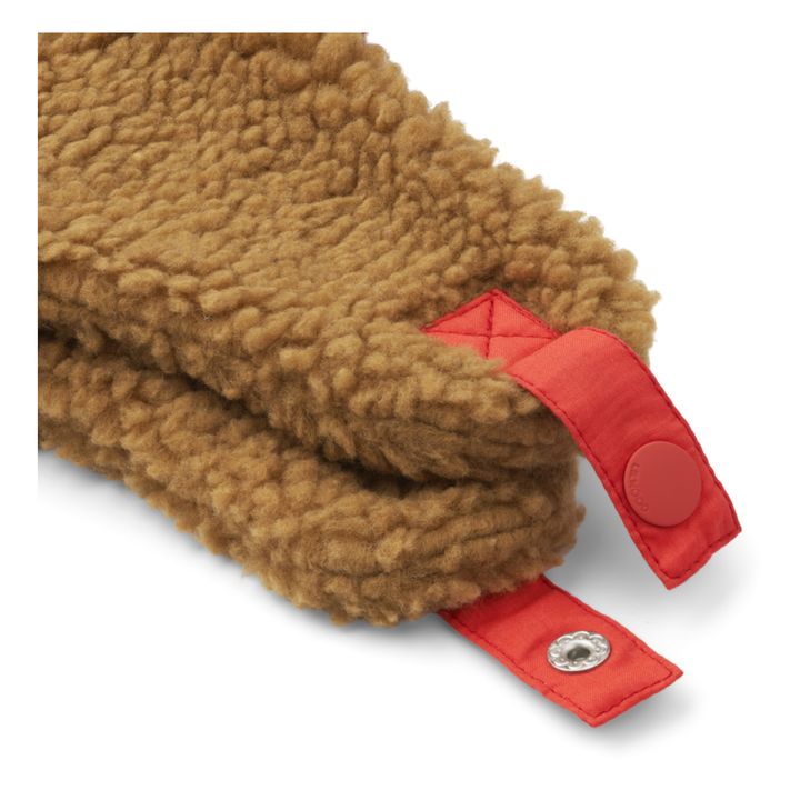 Chapka Material reciclado Piel bicolor Forma Bravo | Verde Kaki- Imagen del producto n°2