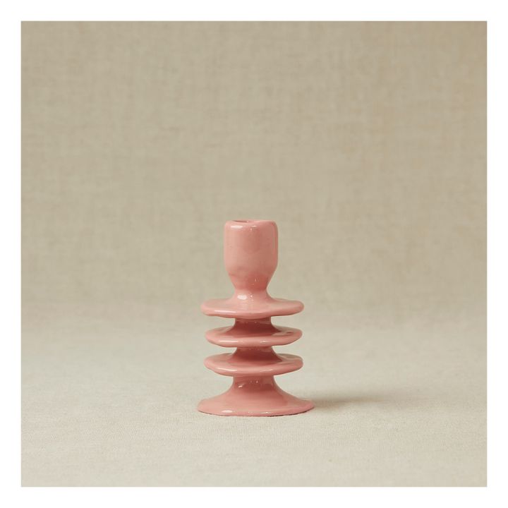 Ceramic Candle Holder | Rosa chiaro- Immagine del prodotto n°0