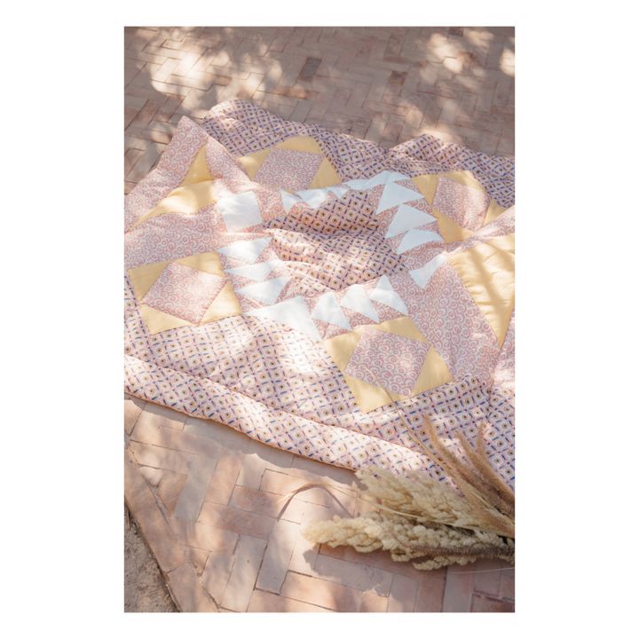 Plaid Aneka aus Bio-Baumwolle | Blush- Produktbild Nr. 1
