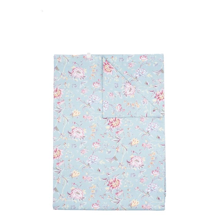 Housse de couette Noemie en coton bio | Bleu turquoise- Image produit n°3