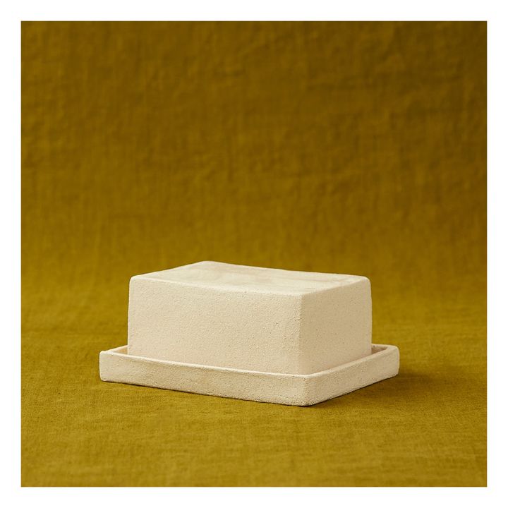 Stoneware Butter Dish | Cream- Product image n°2