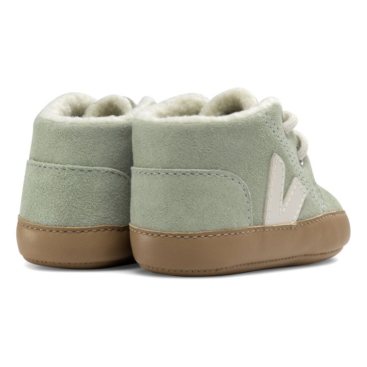 Zapatillas de ante con relleno | Verde- Imagen del producto n°2