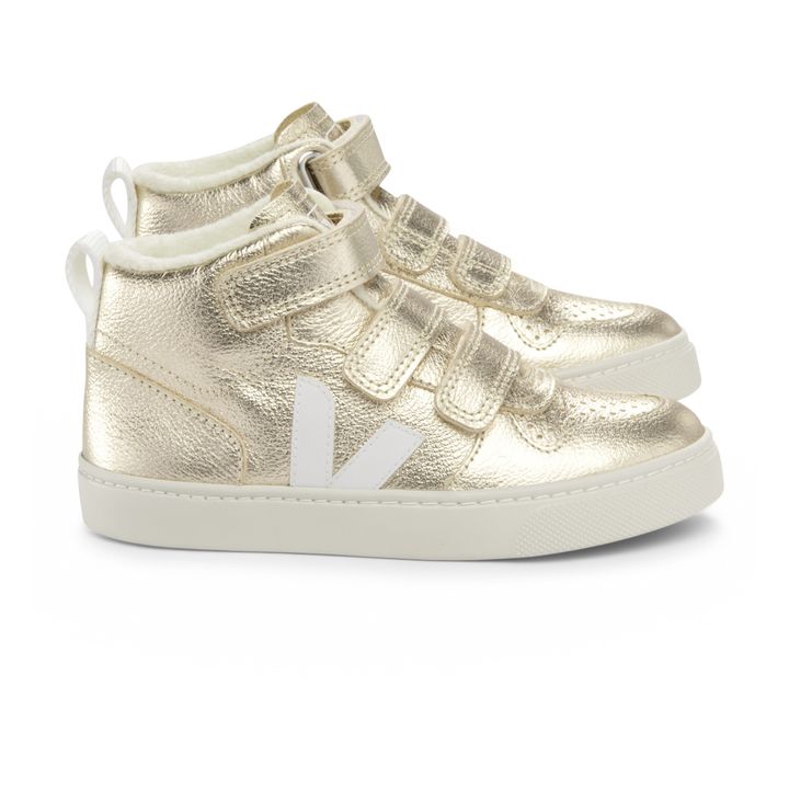 Sneaker V-10 Mid Scratch Leder gefüttert | Gold- Produktbild Nr. 0