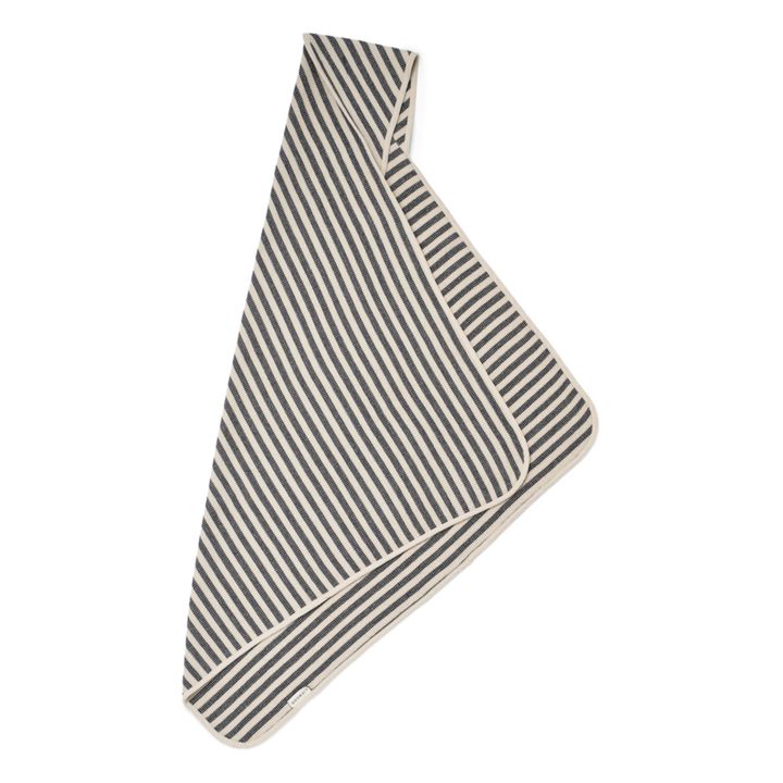 Toalla de algodón orgánico Caro | Stripe Classic navy/Sandy- Imagen del producto n°0