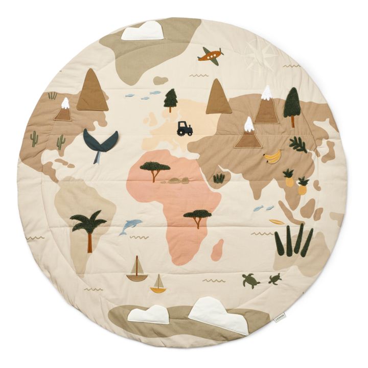 Alfombrilla de aprendizaje Adonna | World map/Sandy- Imagen del producto n°0