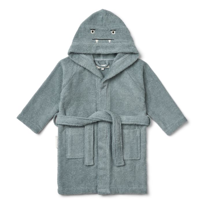 Accappatoio Lily in cotone organico | Blue fog- Immagine del prodotto n°0