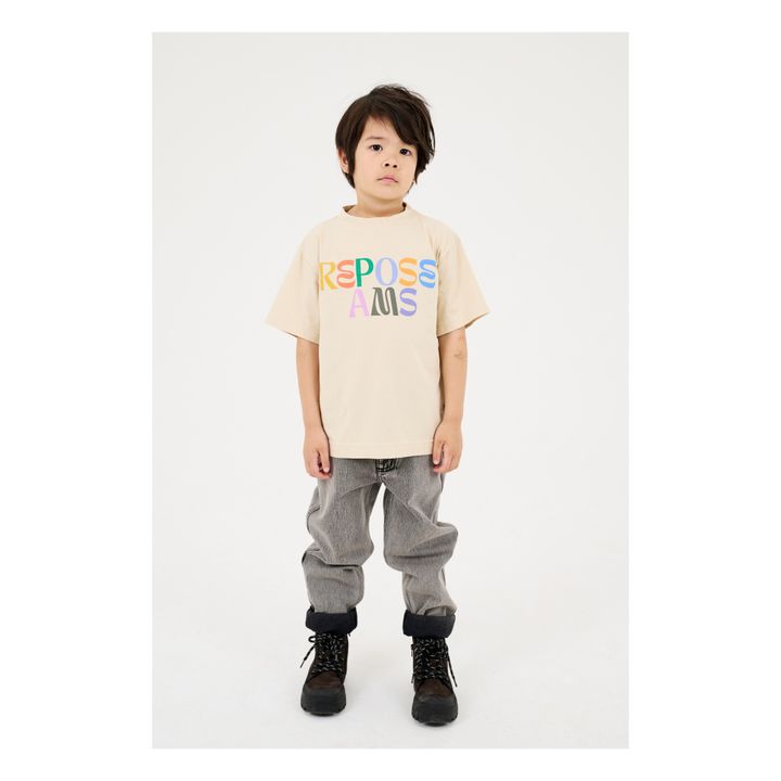 Organic Cotton Logo T-shirt | Ecru- Product image n°2