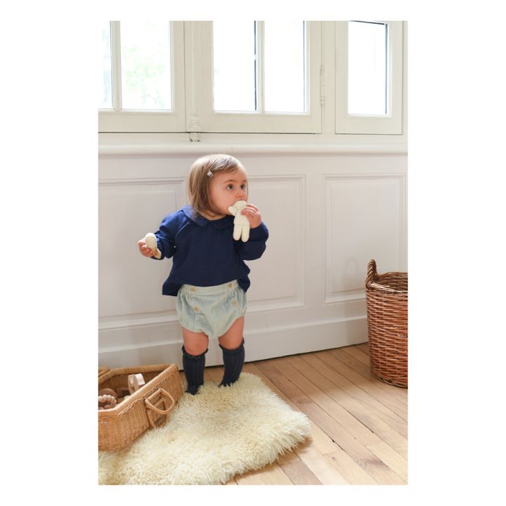 Bloomer in velluto a coste Julien | Blu- Immagine del prodotto n°1