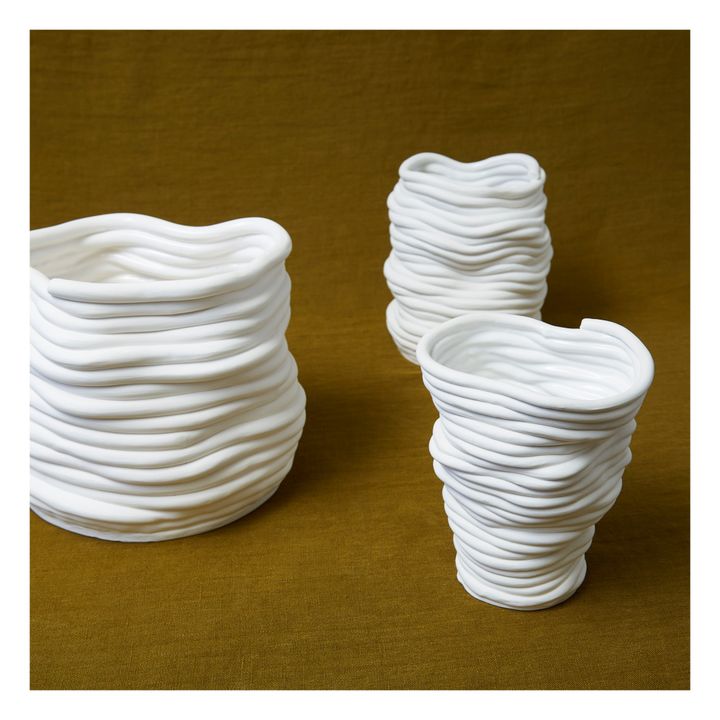 Silk Vase | Bianco- Immagine del prodotto n°2