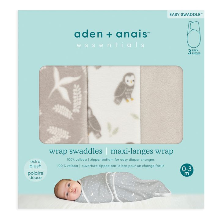 Langes d'emmaillotage - Set de 3 | Beige- Imagen del producto n°4