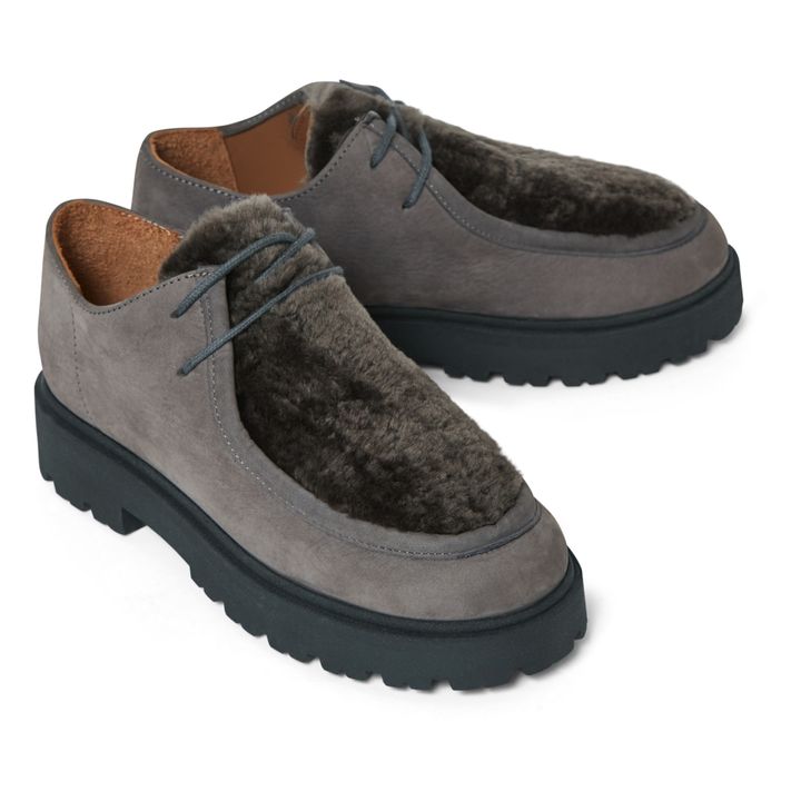 Scarpe da ginnastica stringate | Grigio topo- Immagine del prodotto n°1