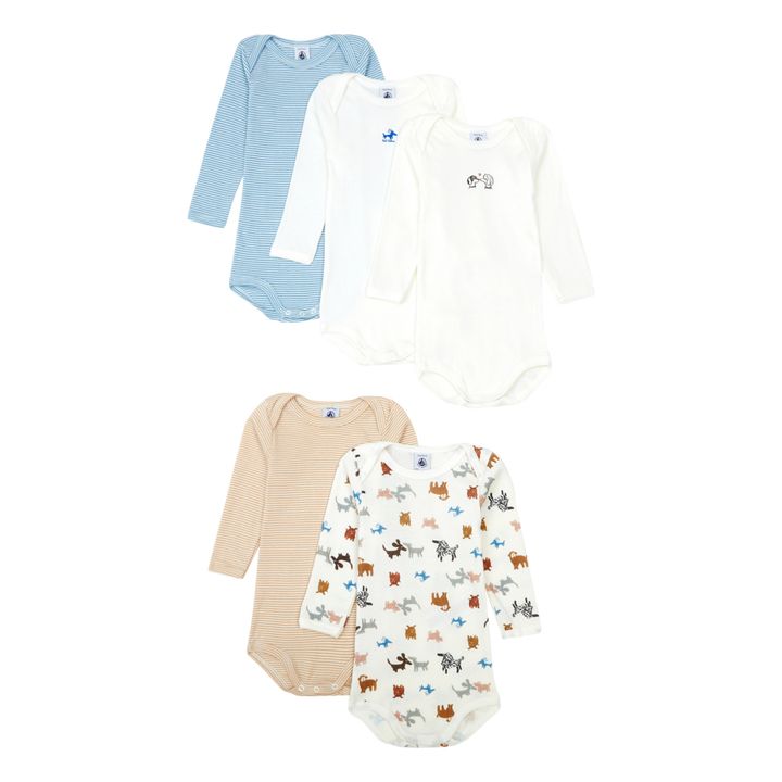 Lot 5 Bodies Hunde | Seidenfarben- Produktbild Nr. 0