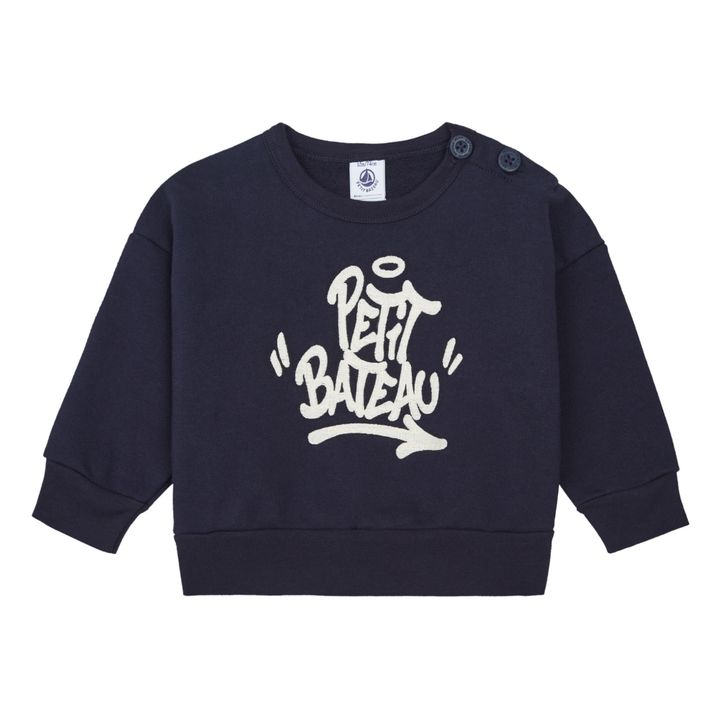 Sweatshirt aus Molton Jbesset | Navy- Produktbild Nr. 0