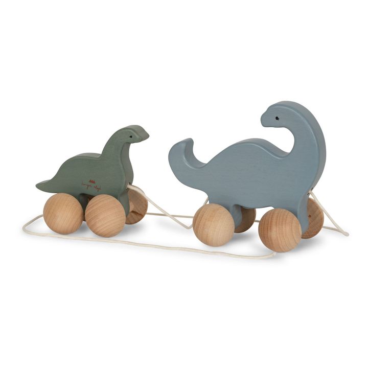 Nachziehspielzeug Dino aus FSC-Holz | Blau- Produktbild Nr. 0