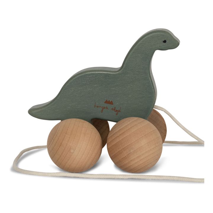Nachziehspielzeug Dino aus FSC-Holz | Blau- Produktbild Nr. 2