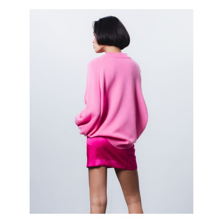 Maxi jersey de lana merina | Rosa Bombón- Imagen del producto n°3