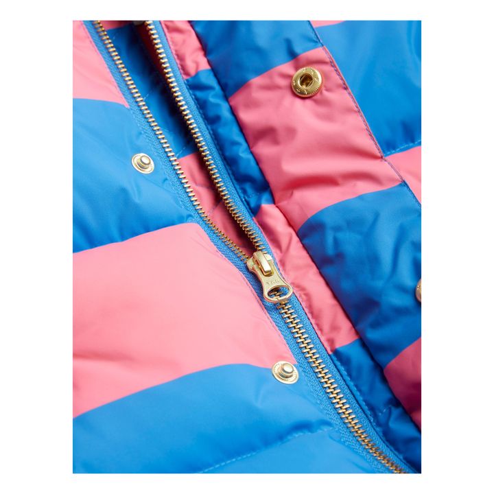 Chaqueta de rayas de poliéster reciclado | Rosa- Imagen del producto n°1