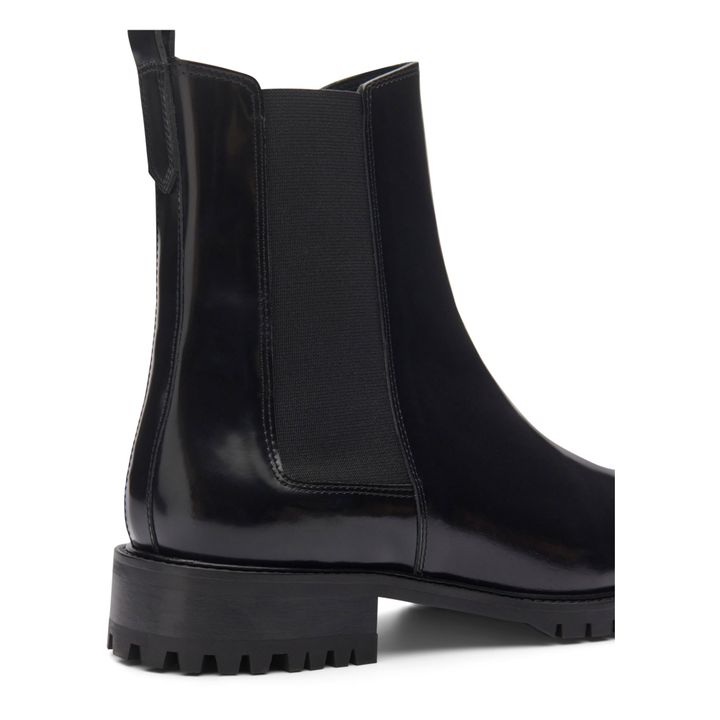 Botas de piel N°500 | Negro- Imagen del producto n°2