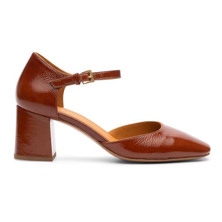 Mary Janes Lack Nr. 619 | Cognac-Farbe- Produktbild Nr. 0