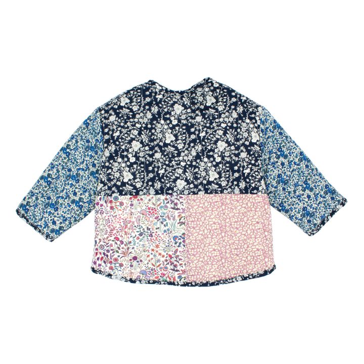 Chaqueta acolchada Devon Patchwork | Azul- Imagen del producto n°8