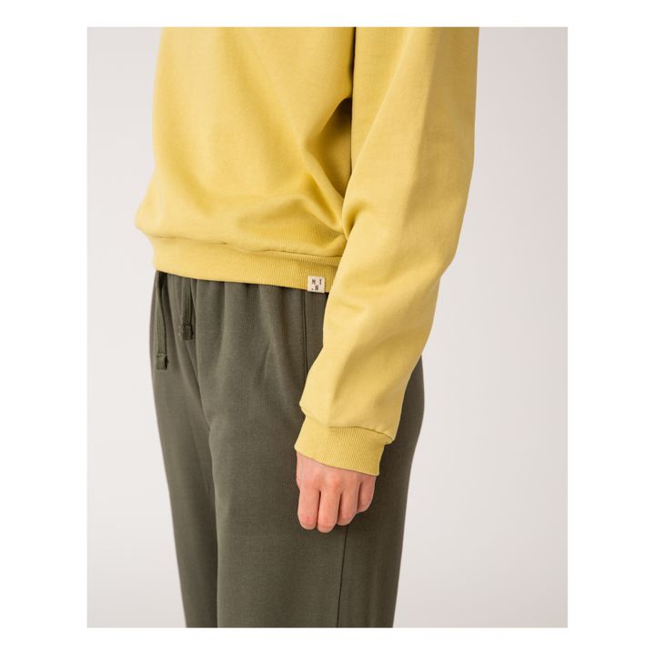 Felpa Cotone Bio - Collezione Donna | Giallo chiaro- Immagine del prodotto n°4
