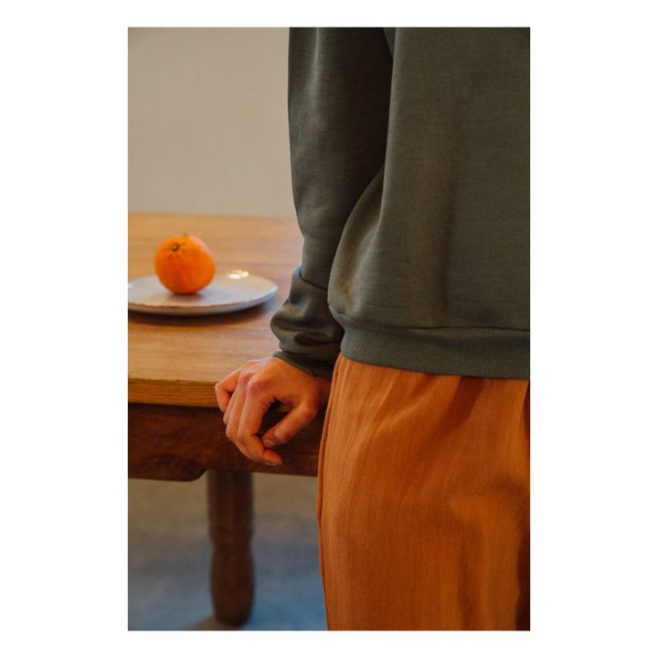 Sudadera Algodón orgánico - Colección Mujer | Verde- Imagen del producto n°2