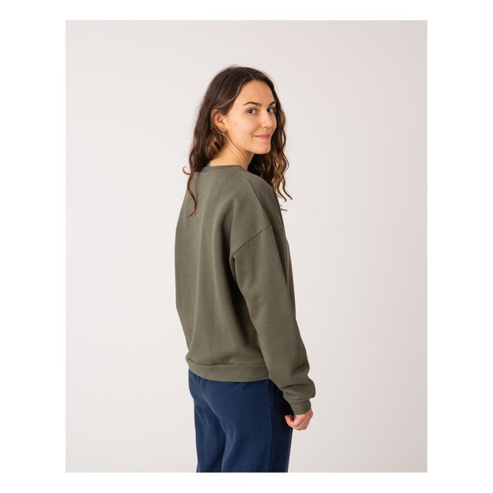 Sudadera Algodón orgánico - Colección Mujer | Verde- Imagen del producto n°5