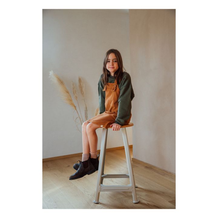 Organic cotton sweatshirt | Dark green- Product image n°1