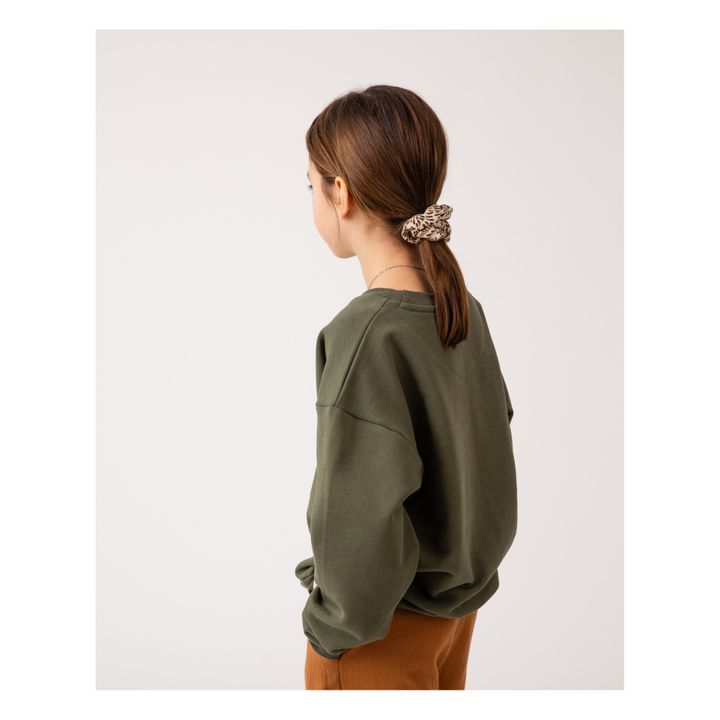 Organic cotton sweatshirt | Dark green- Product image n°6