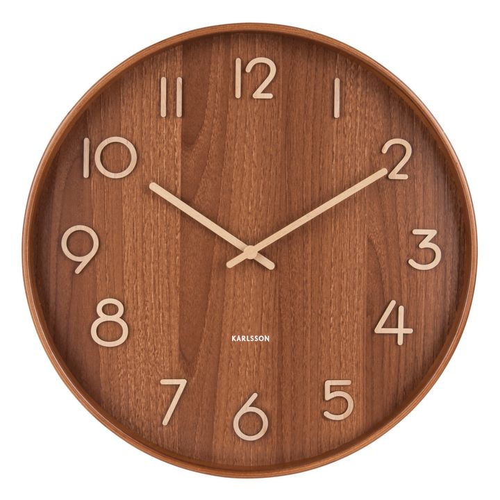 Orologio da parete Pure in legno | Bois clair- Immagine del prodotto n°0