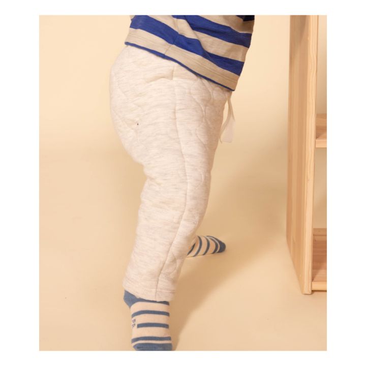 Pantalones de tubo acolchado | Gris Jaspeado- Imagen del producto n°2