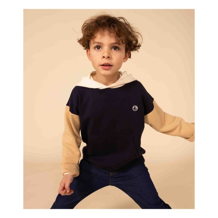 Sudadera con capucha Bicolor | Azul Marino- Imagen del producto n°1