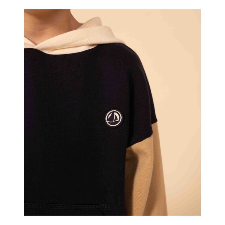 Sudadera con capucha Bicolor | Azul Marino- Imagen del producto n°2