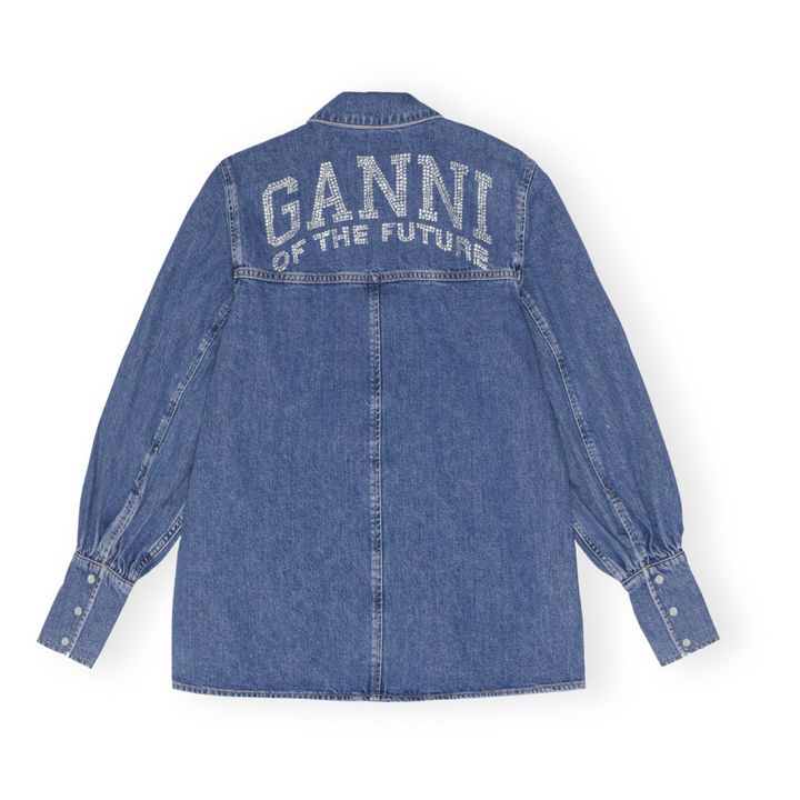 Future Denim Organic and Recycled Cotton Shirt | Dark Blue- Product image n°1