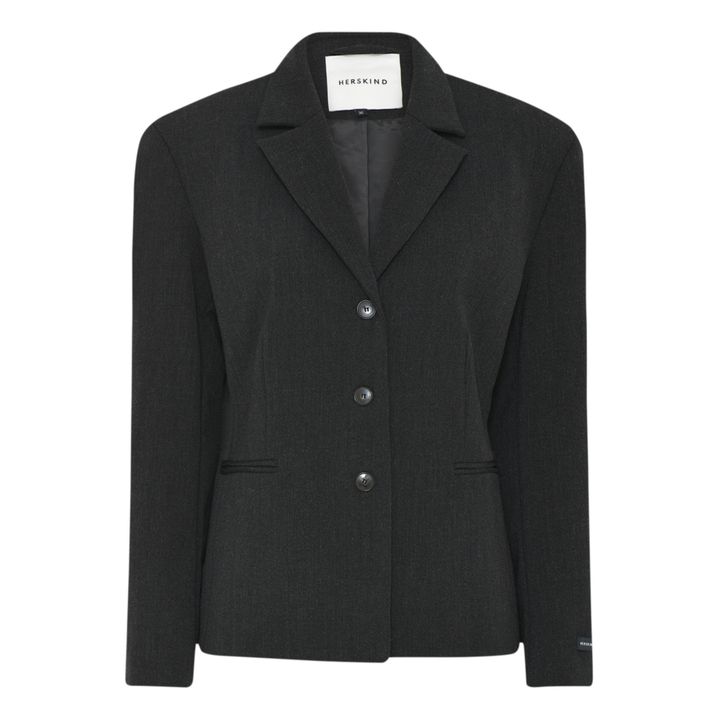 Blazer de lana virgen Caro | Gris Antracita- Imagen del producto n°0