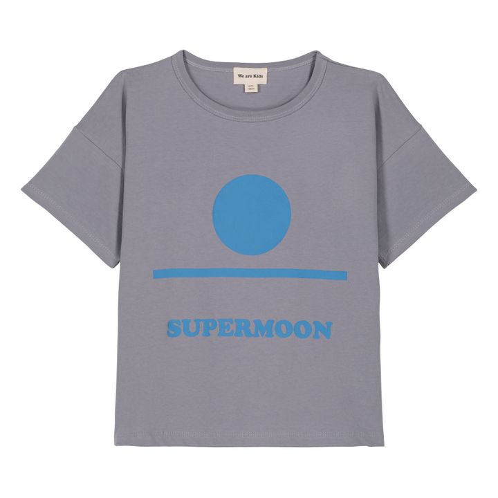Supermoon Dylan Organic Cotton T-Shirt | Grey- Product image n°0